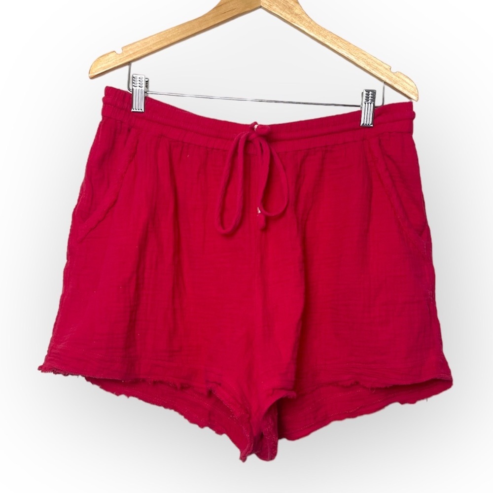 Saturday Sunday By Anthropologie Women’s Cotton Drawstring Pull On Shorts Size L